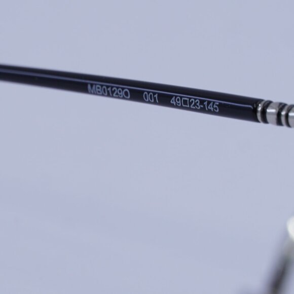 Montblanc MB0129O 001 Eyeglasses Silver 49mm Geometric Frame - Picture 6 of 11